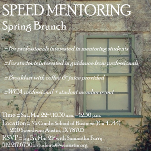 Speed Mentoring - Spring Brunch 2014