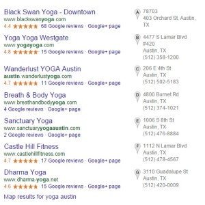 local seo screen shot