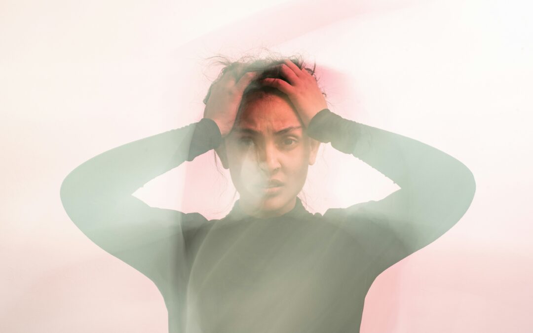 Young woman experiencing stress